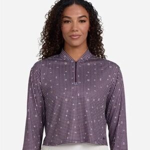 Bad Birdie UV 1/4 Zip Pullover Womens Golf Throwing Darts Size Large New